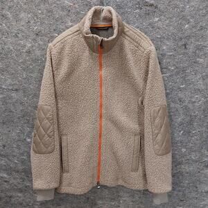 Waterville Fleece Jacket Men's 52 EU 42 US Large Brown Wool Blend Made In Italy